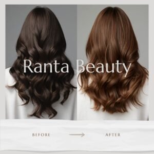 Minimalist Before After Beauty Hair and Makeup Instagram Post